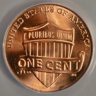 2017 P ANACS MS66 Reverse Die Break Shield Cent Mint Error Wow! - Image 1 of 4