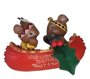 🚨 Enesco Treasury 1995 adornos vintage 104949 "Cómo... te amo" - Imagen 1 de 12