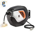 Giraffe Tools Retractable Extension Cord Reel 40 FT 16/3AWG Power Cord Reel