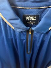 EUC Lacoste Sport, Men’s Polo Shirt, Size 7, XXL, Quarter Zip, Blue