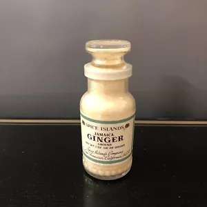Spice Islands Glass Spice Jar Bottle 1 oz Ginger Vintage - Picture 1 of 6