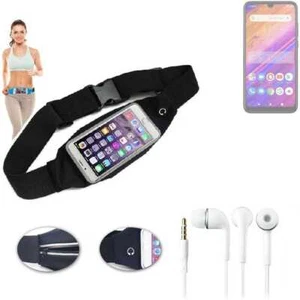 Do BLU J6S Jogging Case + SŁUCHAWKI Torba na pasek Torba sportowa Bieganie z wyjściem - Zdjęcie 1 z 5