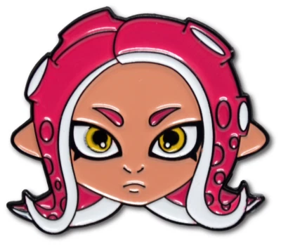 Splatoon Agent 8 Octoling Nintendo Game Soft Enamel Pin Lapel Brooch Collectible - Image 1 of 4