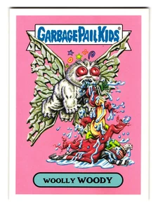 Woolly Woody 2018 Garbage Pail Kids Horror-ible Mothman Folklore Monster Sticker - Picture 1 of 2