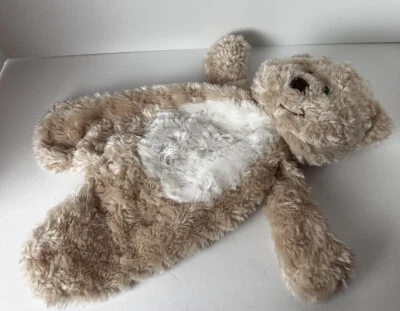 Teddy Bear Plush Flat A Pat Lovie Blanket Stuffed Animal Lovey Security Ganz Foto 1 de 4