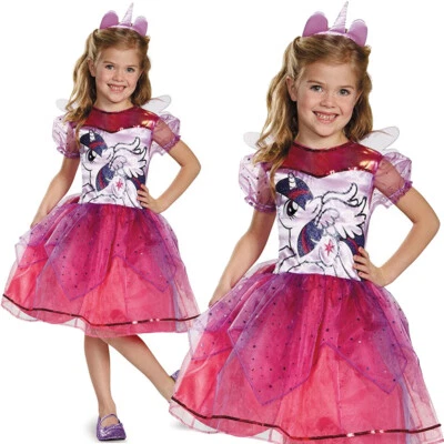 NIÑAS TWILIGHT SPARK DISFRAZ DE LUJO MI PEQUEÑO PONY NIÑO NIÑOS DISFRAZ CONJUNTO Foto 1 de 3