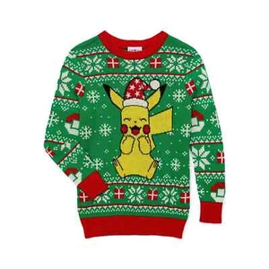 Pokemon Pikachu Boys Holiday Sweater - Picture 1 of 3