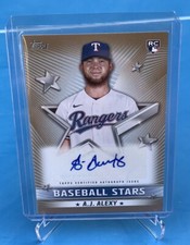 2022 Topps Series 1 Baseball A.J. Alexy Gold Auto 1/50 Insert Rookie Card RC