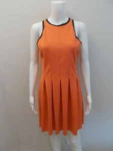 WITCHERY ORANGE BLACK OCCASIONS DRESS SIZE 12 (#Z1694) - Picture 1 of 3