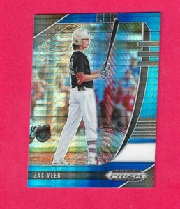 ZAC VEEN  2020 Panini Prizm Draft Picks Blue Hyper #PDP9 Prospect Rookie 