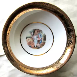 VINTAGE ZEH SCHERZER ""ROYAL VIENNA"" BAVARIA MENGE 3 WÜSTENSCHALEN 22K VERKLEIDUNG, GEBRAUCHT - Bild 1 von 4