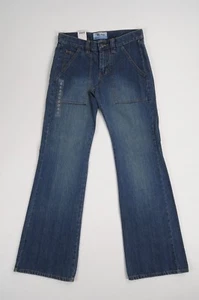 Women's Old Navy Blue Jeans Size 4 100% Cotton Low Waist Bootcut 30X31 - Picture 1 of 9