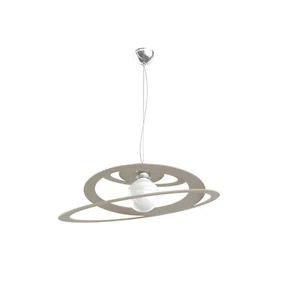 Modern Design Taupe Metal Laser Cut Chandelier with 1 Light TPL 1010 - Picture 1 of 2