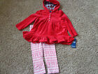 CHAP'S brand NWT girl's sz 18 months red hooded dress w/matching leggings 