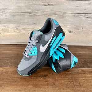 Nike Air Max 90 Mens Size 12 Cool Grey Wolf Grey Dusty Cactus Black DM0029 013 - Picture 1 of 9