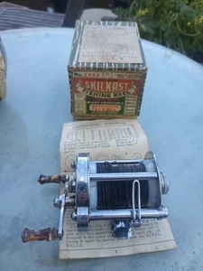 Vintage Pflueger Skilkast 1953 Level Winding Reel W Mechanical Thumber In Box - Picture 1 of 8