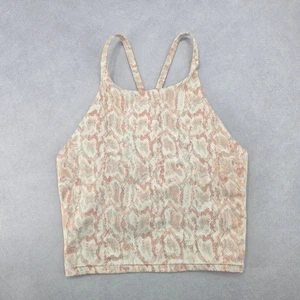 Old Navy Active Powersoft Creme Animal Crop Sport BH Schwimmen Top XS Extra Small - Bild 1 von 7