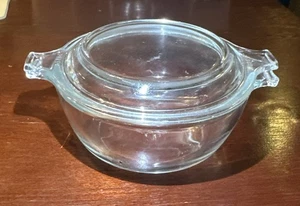 Vintage MCM PYREX USA 10 oz. Glass Casserole Dish Bowl #018 with Lid 680-C-21 - Picture 1 of 7