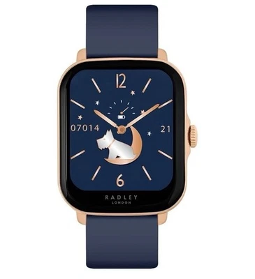RADLEY S20  Navy Blue Strap and Golden Case, 1.7” OLED display screen  - Image 1 of 4