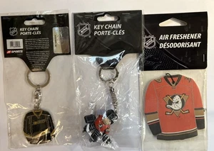 J.F. Camiseta deportiva de hockey de los Anaheim Ducks llave. Cadena y ambientador Lil Brat - Imagen 1 de 3