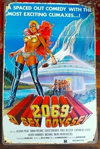 2069 A SEX ODYSSEY FILM A4 METALL BLECHSCHILD / WANDDEKO *RETRO BAVARIAN PORN *NEU - Bild 1 von 3