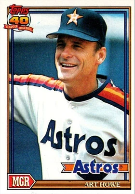 1991 Topps Art Howe Houston Astros #51 - Image 1 of 2