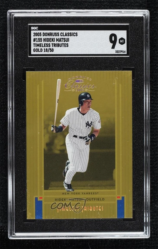 Donruss Classics Gold Timeless Tributes 2005 18/50 Hideki Matsui SGC 9 como nuevo 13u1 Foto 1 de 3