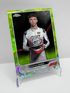 2022 Topps Chrome Sapphire Formula 1 #44 Pierre Gasly Chartreuse #/199 Portrait - Picture 1 of 3