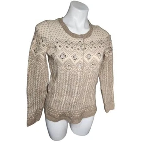Telluride Clothing Co bejeweled wool sweater Size large - Picture 1 of 8