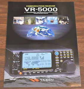 NEU BROSCHÜRE für Yaesu VR-5000 KOMMUNIKATIONSEMPFÄNGER - Bild 1 von 1