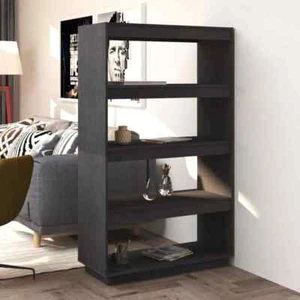 vidaXL Libreria/Divisorio Grigio 80x35x135 cm Legno Massello di Pino - Foto 1 di 1