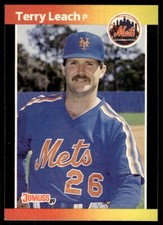 1989 Donruss Baseball Card Terry Leach New York Mets #502
