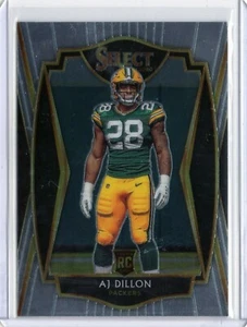 AJ DILLON Packers 2020-2021 NFL Panini SELECT FOOTBALL PREMIER ROOKIE #165 - Picture 1 of 2