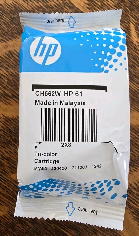 Genuine HP 61 Color Ink Cartridge CH562W - NEW (2023) - Guaranteed! - Image 1 of 1