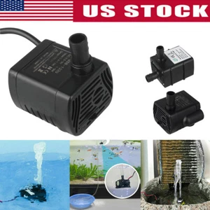 240L/H Mini Aquarium Water Pump Submersible Fountain Pond Pump Hydroponics 12VDC - Picture 1 of 13