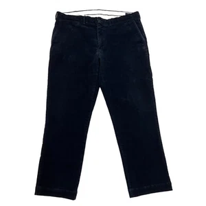 Polo Ralph Lauren Corduroy Trousers Stretch Classic Fit Navy Mens 36W 28L Cotton - Picture 1 of 13