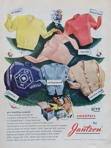 Pubblicità stampa maglioni Jantzen 1947 vintage Regala qualcosa di meraviglioso - Foto 1 di 1