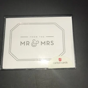 Carlton Cards From The Mr & Mrs .50 Blank Notes With Envelopes Printed - Picture 1 of 9