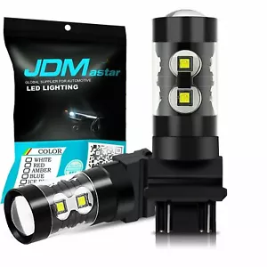 JDM ASTAR 2Pcs 3157 3156 50W White High Power LED Backup Reverse Light Bulbs - Picture 1 of 8