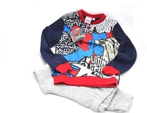 Spiderman Kids Pajamas Interlock Cotton Size 7 Years Navy Color - Picture 1 of 1