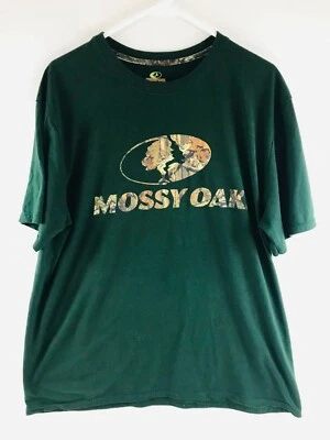Мужская футболка MOSSY OAK размер очень большой зеленый короткий рукав ворота футболка - Изображение 1 из 4