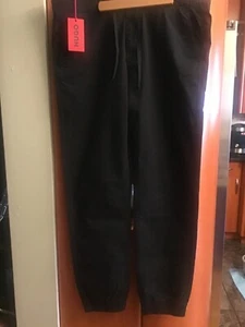 NWT Hugo Boss Davidon224D Jogger Chino Men's Drawstring Pants.Size:W34,L34,Black - Picture 1 of 13
