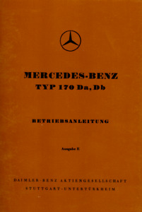 Mercedes Benz W136 170 Da / Db (194619-55) Betriebsanleitung