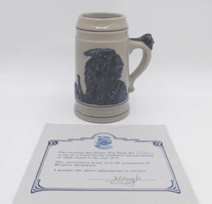 Sleepy Eye Stein 1979 Azul Edición Limitada Nº Cerámica de gres Western 70 D80 - Imagen 1 de 8