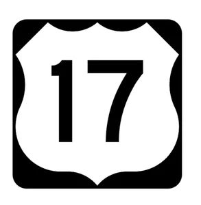 US Route 17 Sticker R1885 Highway Sign Road Sign - Picture 1 of 1