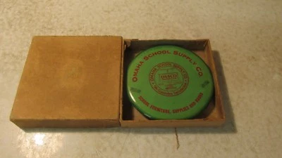 Antique Omaha School Supply Mirror Paper Weight- OB - Image 1 of 3