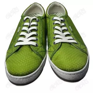 Taos Sneakers Women Size 10 Kelly Green Lime Glyde Fashion Lace Up Low Top - Picture 1 of 7