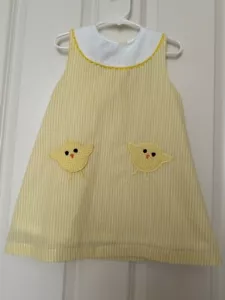 Vestido LIL CACTUS Algodón Sin Mangas Bebé Chilitos AMARILLO Niña Talla 3T - Imagen 1 de 2