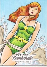 2018 Cryptozoic DC Bombshells Series 2 Sketch Card Fraim Mera
