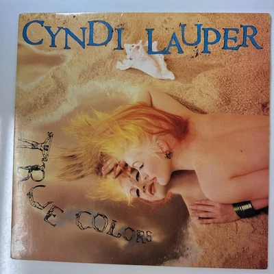 True Colors Record Vinyl Cyndi Lauper Portrait 40313 Vintage Press 1986 Foto 1 de 4